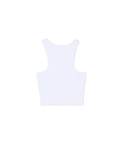 Biały top z napisem