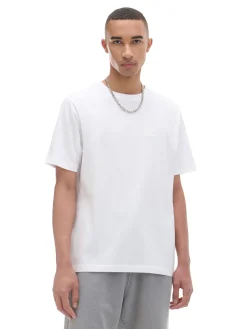 Biały T-shirt z haftem