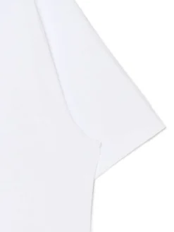 Biały T-shirt z haftem