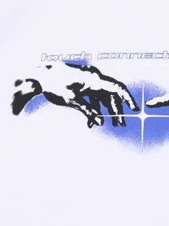 Biały T-shirt z nadrukiem Baltic Games