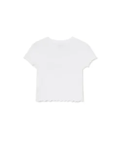 Biały t-shirt z nadrukiem Hello Kitty