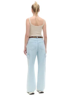 Błękitne jeansy baggy