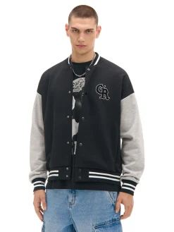 Bluza college na zatrzaski