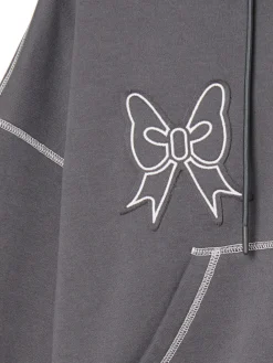 Bluza hoddie z kontrastowymi przeszyciami