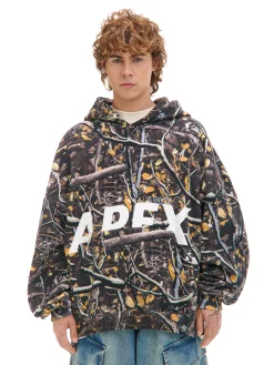 Bluza hoodie z leśnym nadrukiem