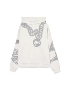 Bluza hoodie z motywem łańcucha UNISEX