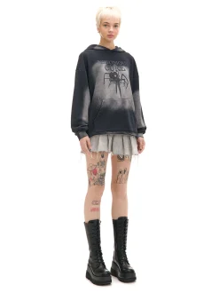 Bluza hoodie z motywem pająka