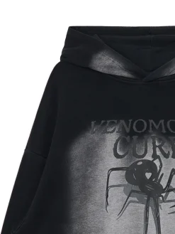 Bluza hoodie z motywem pająka