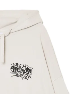 Bluza oversize z kapturem i nadrukiem