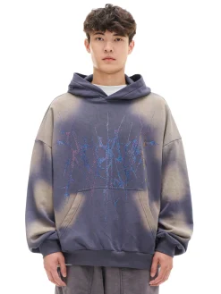 Bluza z kapturem i aplikacją z cekinami