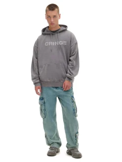 Bluza z kapturem i aplikacją