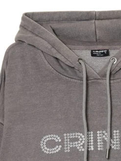 Bluza z kapturem i aplikacją