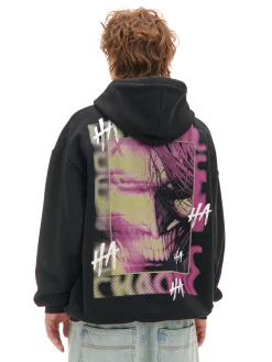 Bluza z kapturem i nadrukiem Jokera