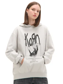 Bluza z kapturem i nadrukiem Korn