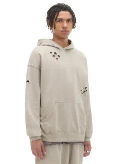 Bluza z kapturem z ozdobnymi wycięciami