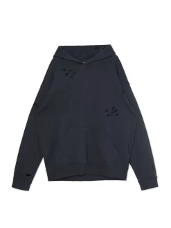 Bluza z kapturem z ozdobnymi wycięciami