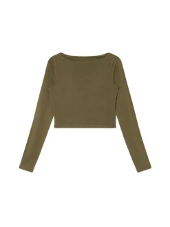 Bluzka longsleeve z wiskozą