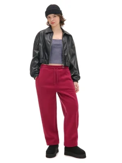 Bordowe dresowe joggery