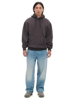 Brązowa bluza regular z kapturem