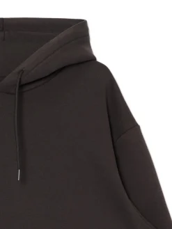 Brązowa bluza regular z kapturem