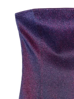 Błyszcząca sukienka mini z wiskozą