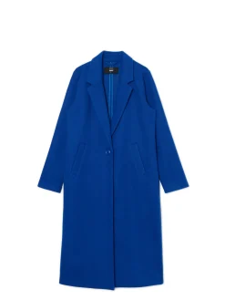 Chabrowy długi płaszcz