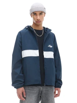 Ciemna kurtka z kapturem