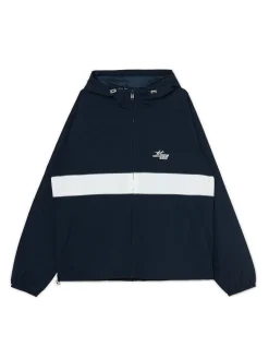 Ciemna kurtka z kapturem