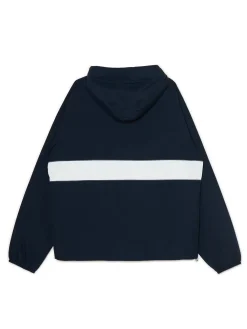 Ciemna kurtka z kapturem