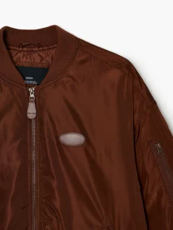 Ciemnobrązowa kurtka bomber