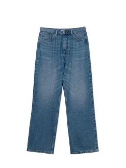 Ciemnoniebieskie jeansy baggy