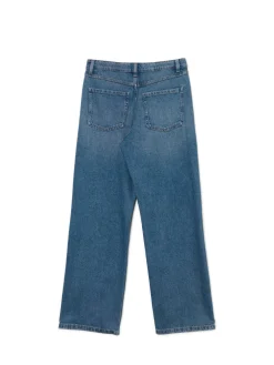 Ciemnoniebieskie jeansy baggy