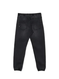 Ciemnoszare jeansowe joggery