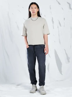 Ciemnoszare jeansowe joggery