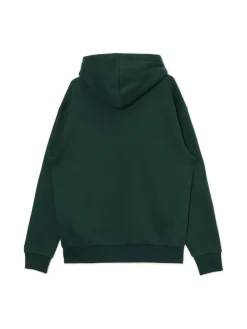 Ciemnozielona bluza regular z kapturem