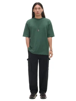 Ciemnozielona gładka koszulka