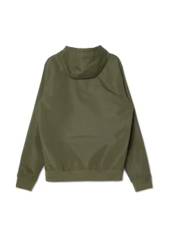 Ciemnozielona kurtka z kapturem