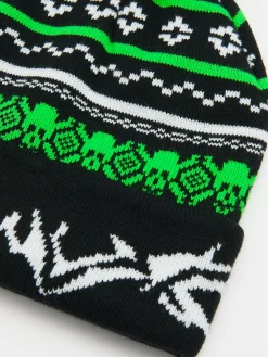 Czapka beanie z pomponem