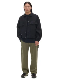 Czarna bawełniana kurtka katanka