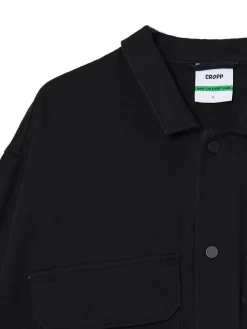 Czarna bawełniana kurtka katanka