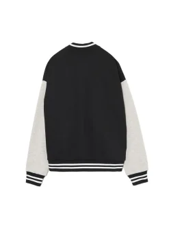 Czarna bluza college na zatrzaski