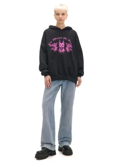 Czarna bluza hoodie z dobermanami UNISEX