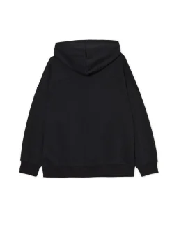 Czarna bluza hoodie z nadrukiem