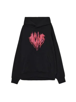 Czarna bluza z efektownym nadrukiem UNISEX