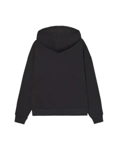 Czarna bluza z kapturem i napisami UNISEX