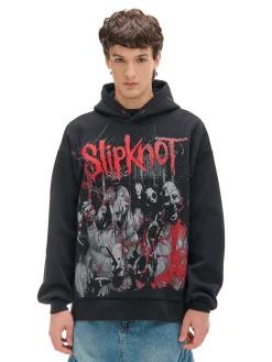 Czarna bluza z kapturem Slipknot