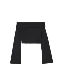 Czarna bluzka hiszpanka