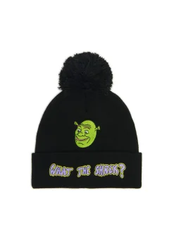Czarna czapka beanie Shrek