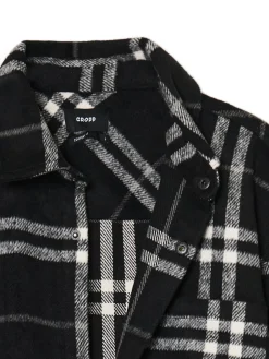 Czarna flanelowa koszula z domieszką wełny