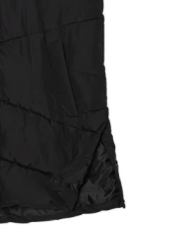 Czarna kamizelka puffer z kapturem